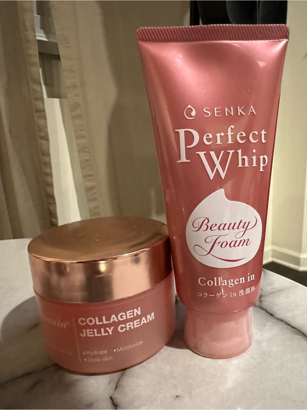 Perfect Whip Pink Collagen Cleanser & jelly cream